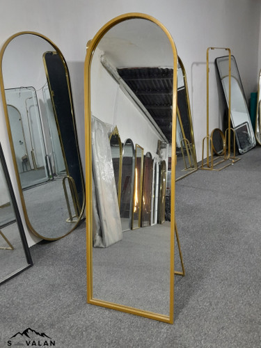 آینه قدی گنبدی ساده پایه دار ۶۰×۱۷۰